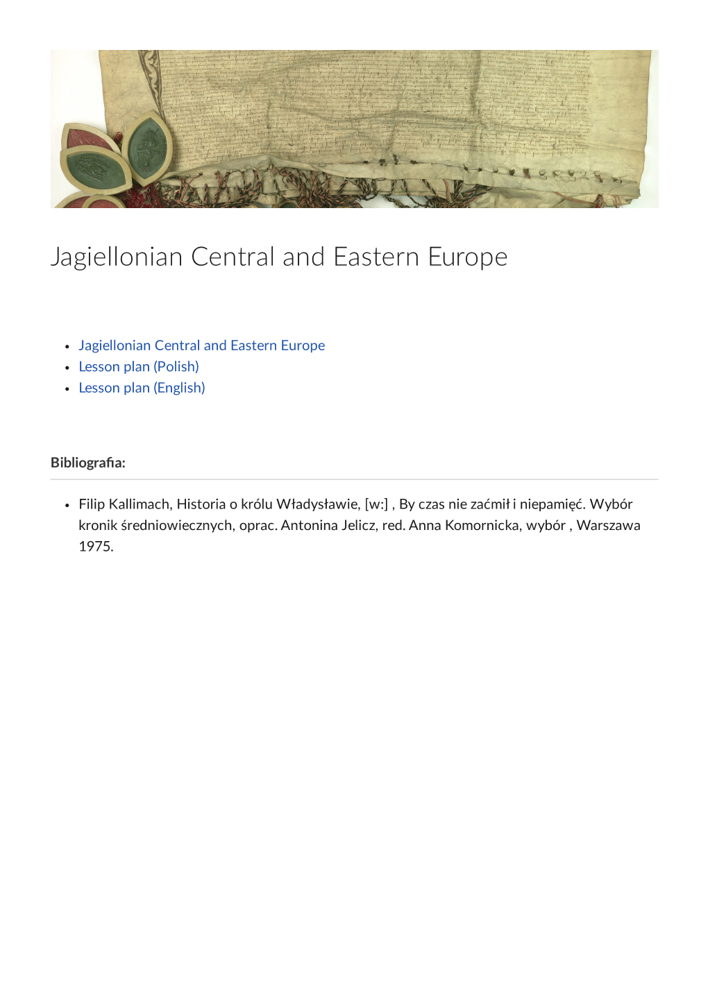 Jagiellonian Central and Eastern Europe