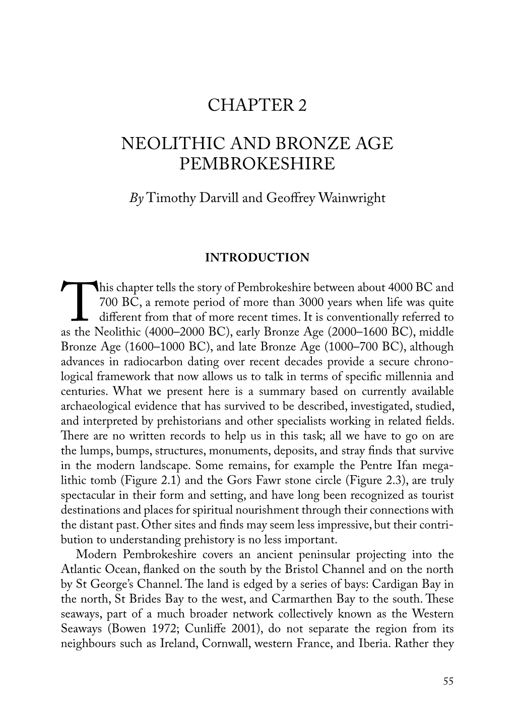 CHAPTER 2 Neolithic and Bronze AGE Pembrokeshire