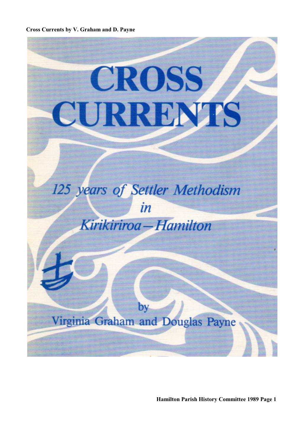 Cross Currents by V. Graham and D. Payne Hamilton Parish History