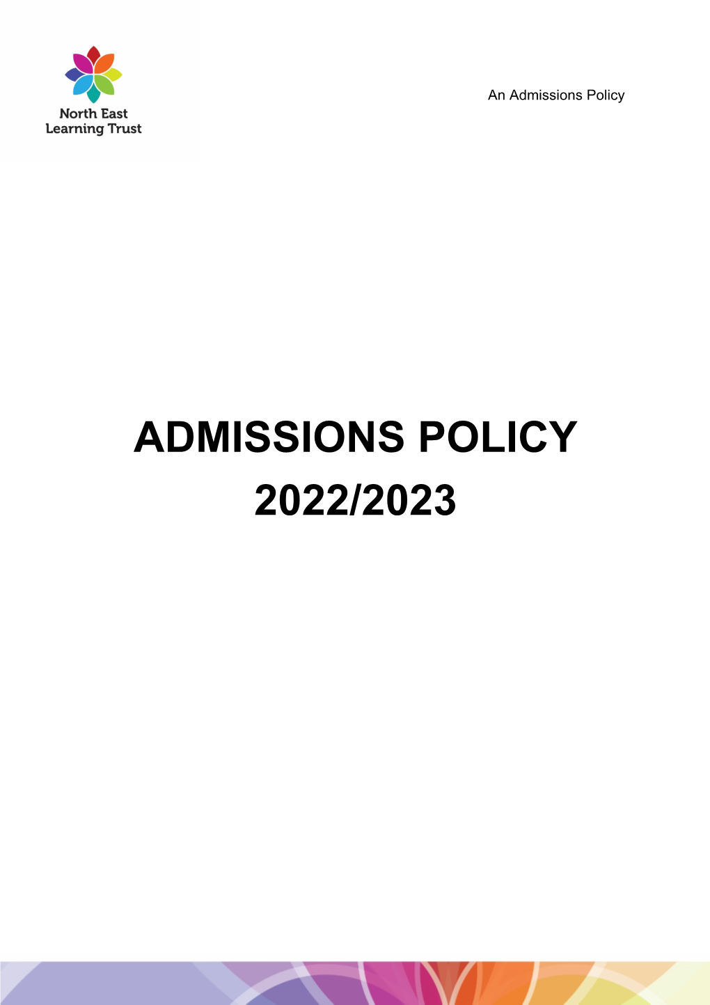 Admissions Policy 2022/2023