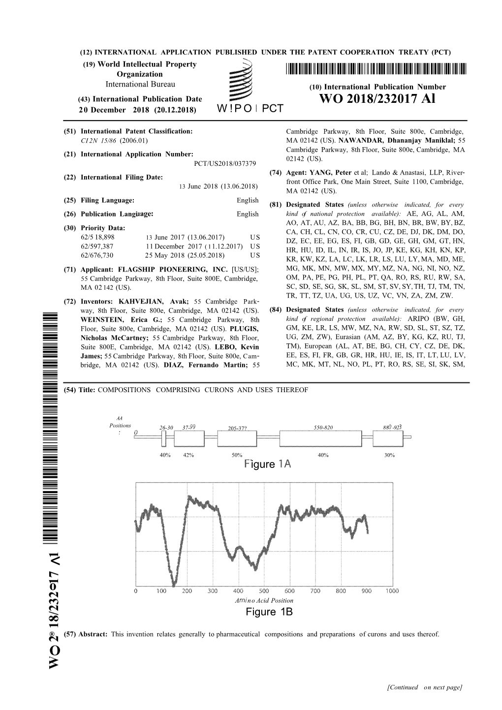 WO 2018/232017 Al 20 December 2018 (20.12.2018) W ! P O PCT