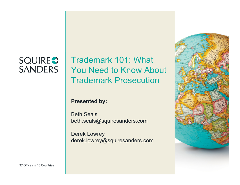 Trademark 101: What You Need to Know About Trademark Prosecution