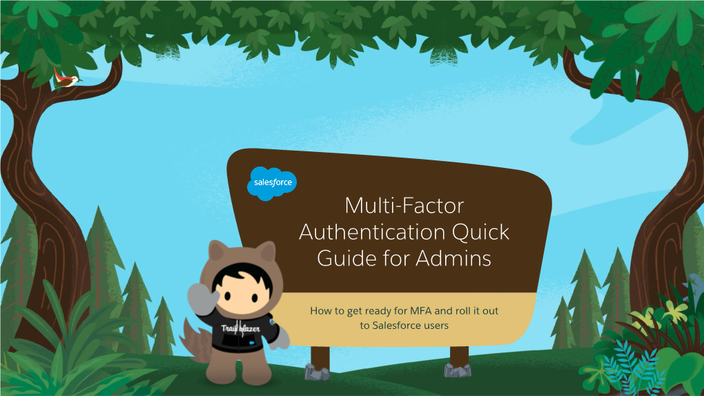 MFA Quick Guide for Admins (For All Salesforce Products)