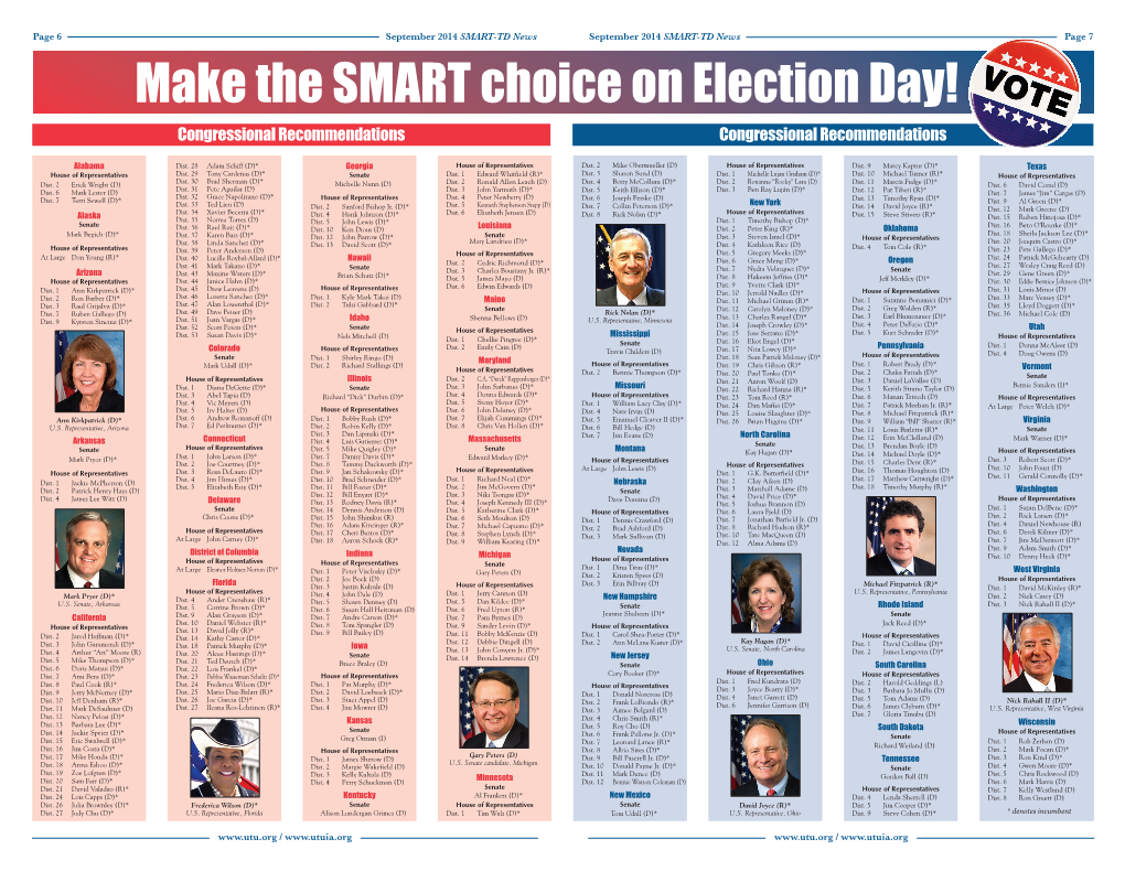 Congressional Recommendations Congressional Recommendations