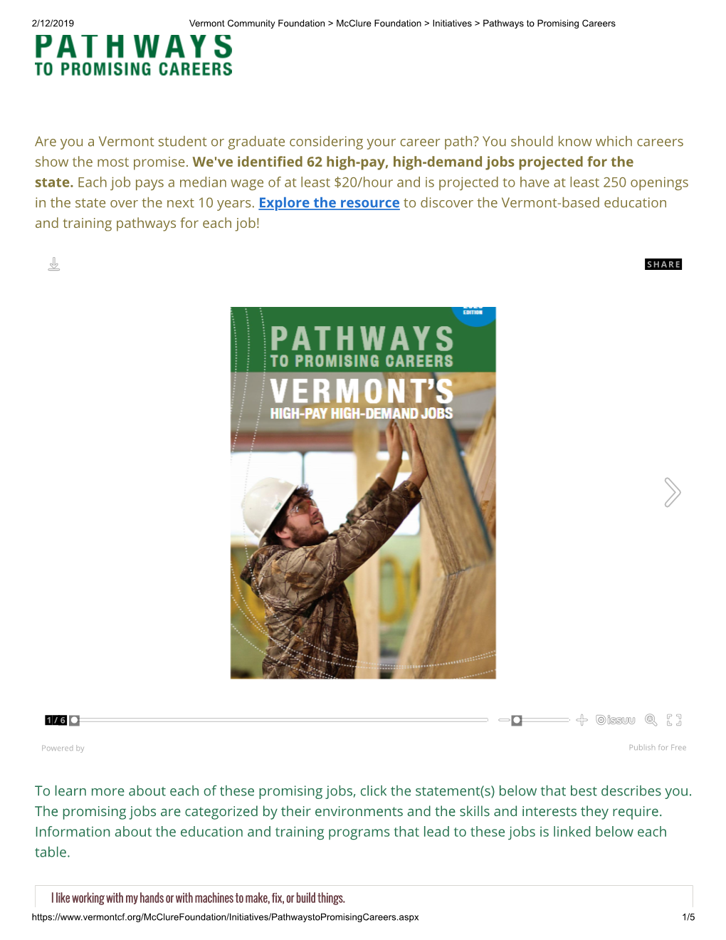 Pathways to Promising Careers