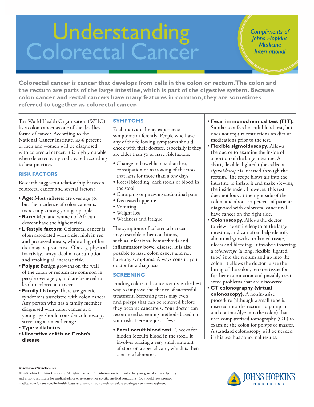 Understanding Colorectal Cancer