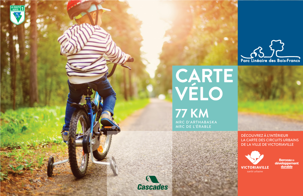 Carte Vélo 77 Km Mrc D’Arthabaska Mrc De L’Érable