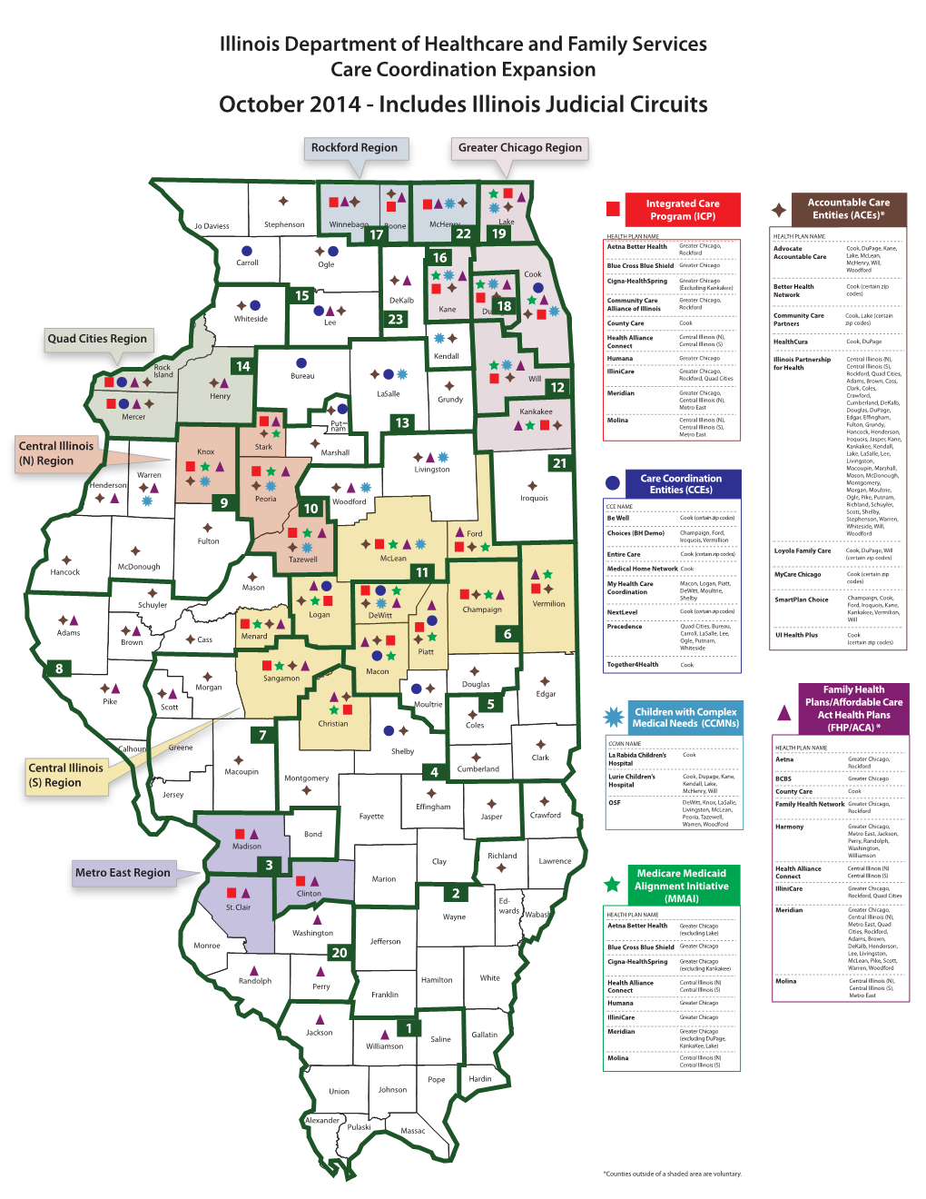 October 2014 - Includes Illinois Judicial Circuits