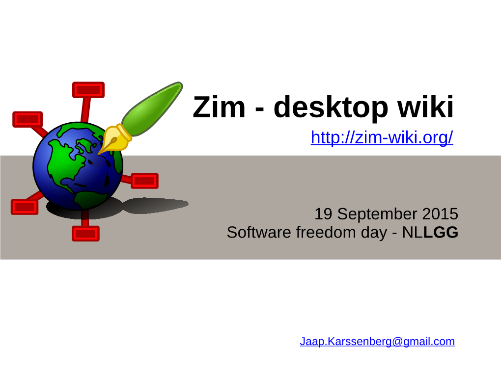 Zim - Desktop Wiki