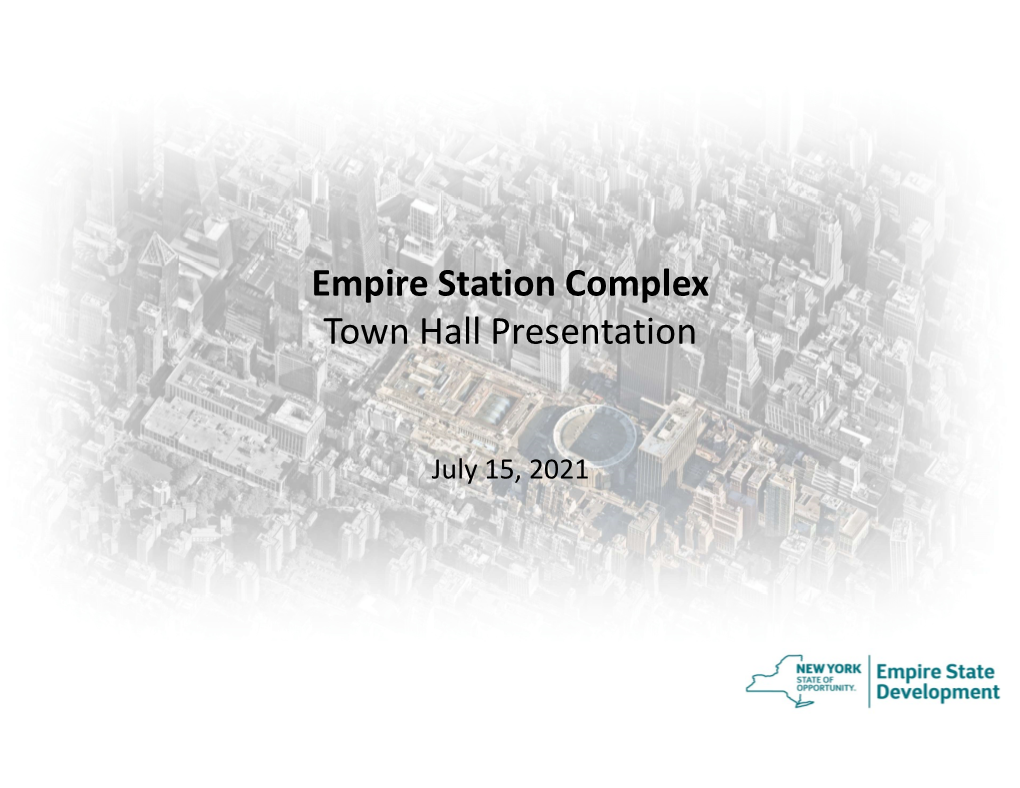 Empire Station Complex Town Hall Presentation