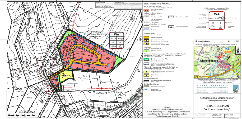 Ortsgemeinde Marienhausen BEBAUUNGSPLAN 