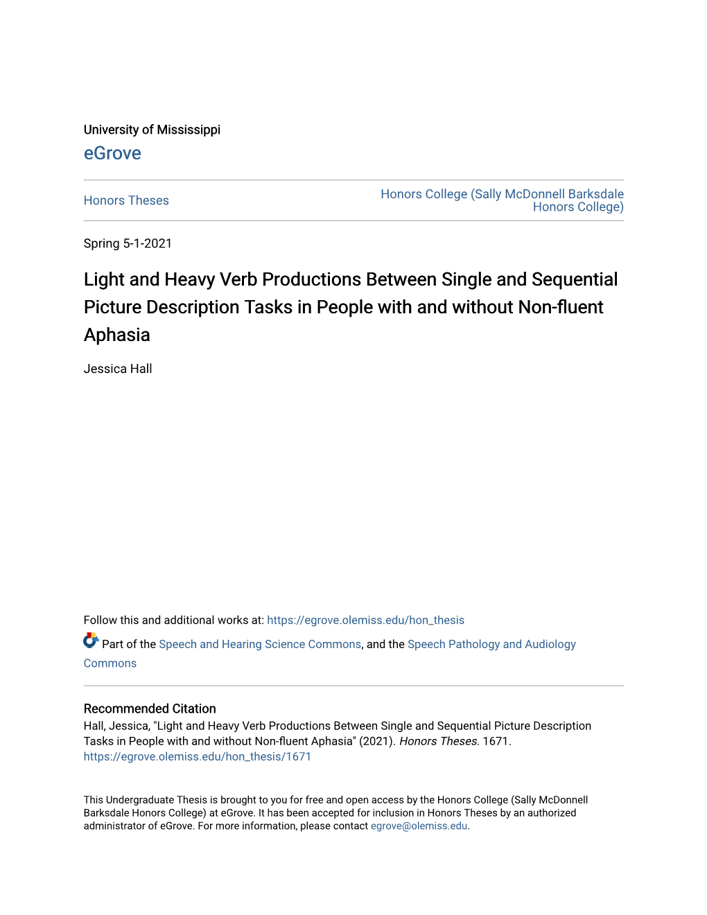 Light and Heavy Verb Productions Between Single and Sequential Picture Description Tasks in People with and Without Non-Fluent Aphasia