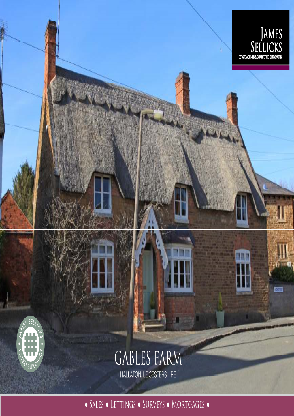 Gables Farm, 31 High Street, Hallaton, Leicestershire LE16 8UD 13 Church Street Total Approx