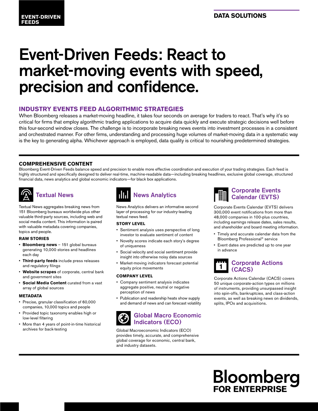 Event-Driven Feeds: React to Market-Moving Events with Speed, Precision and Confidence