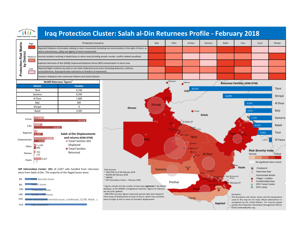 Salah Al-Din Returnees Profile - February 2018