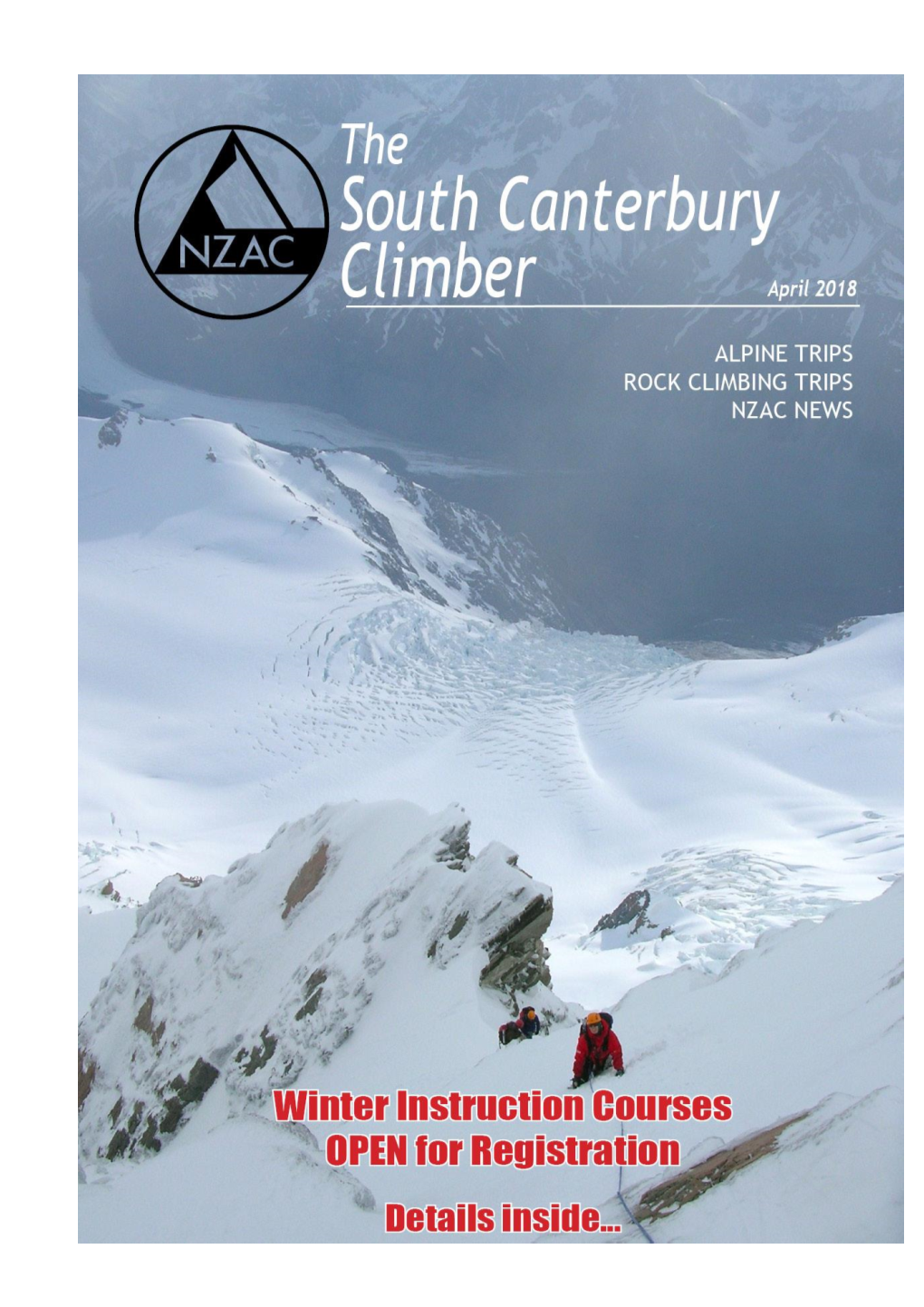 The April Edition of the NZAC South Canterbury Section’S Newsletter