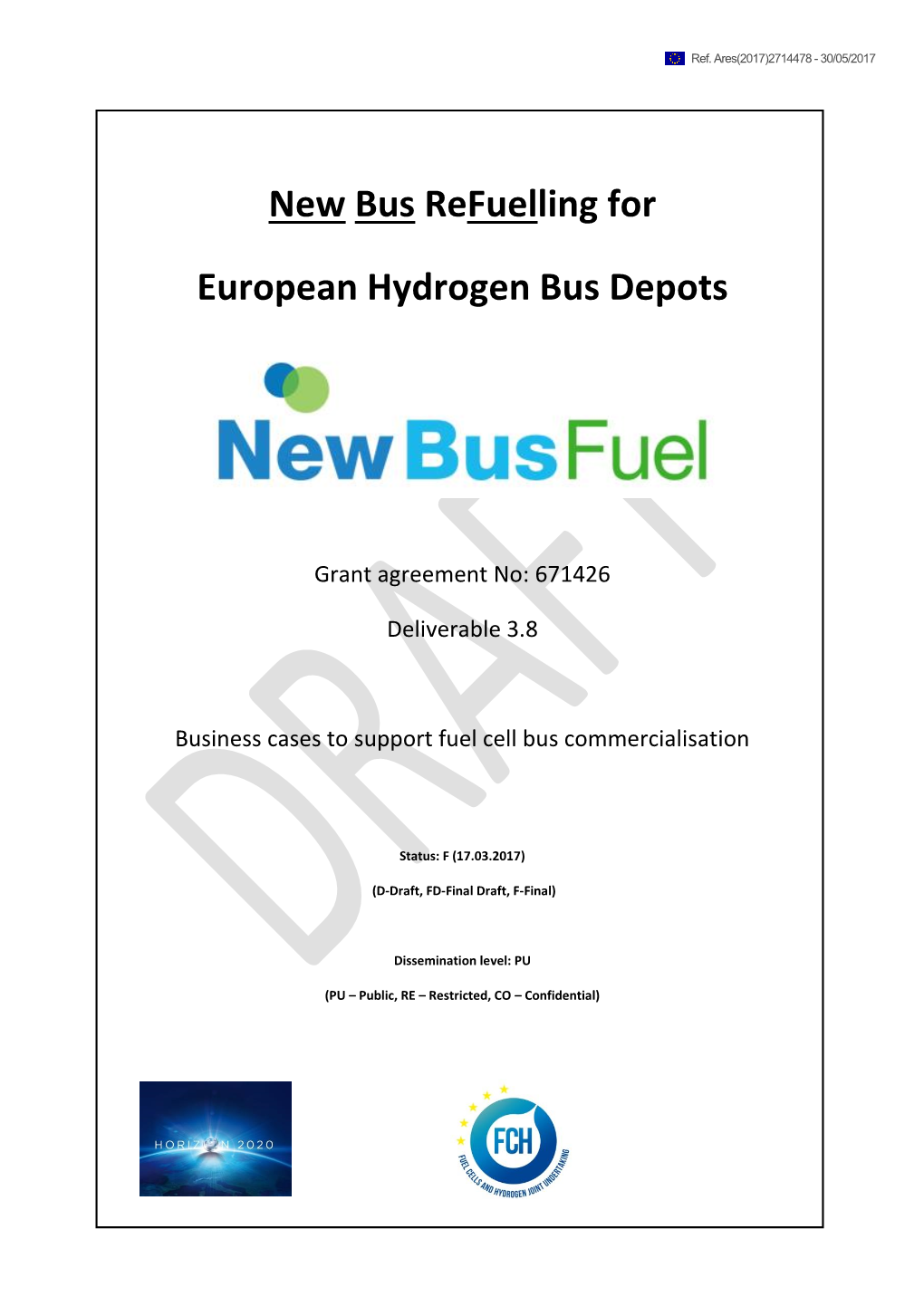 New Bus Refuelling for European Hydrogen Bus Depots
