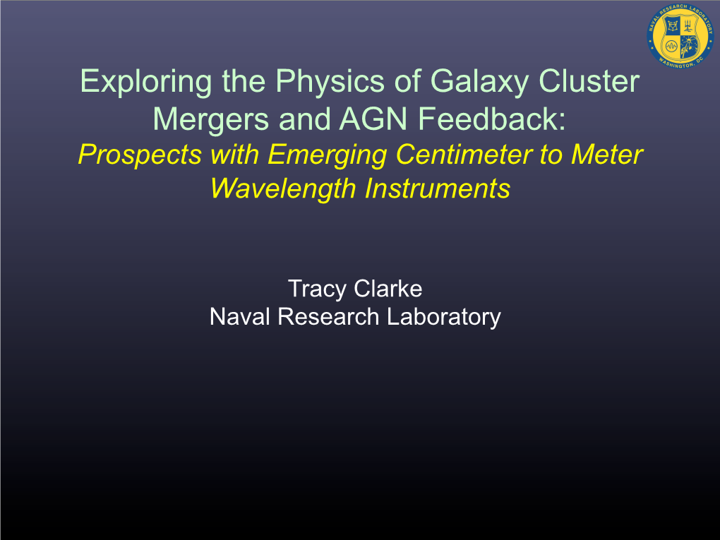 Exploring the Physics of Galaxy Cluster Mergers and AGN Feedback: Prospects with Emerging Centimeter to Meter Wavelength Instruments