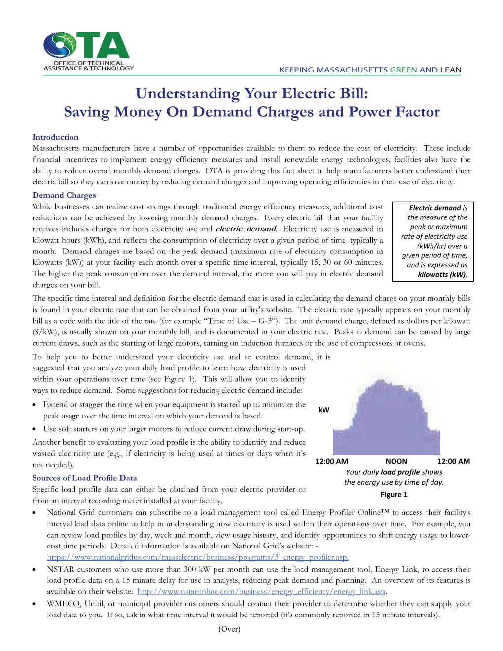 Saving Money on Demand Charges and Power Factor