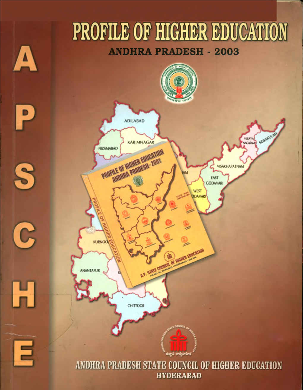 Andhra Pradesh State Council of Higher Education Hyderabad Profile of Higher Educatiiin Andhra Pradesh