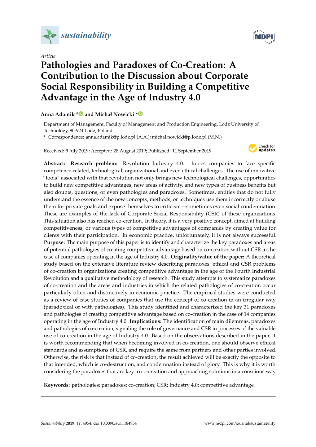 Pathologies and Paradoxes of Co-Creation