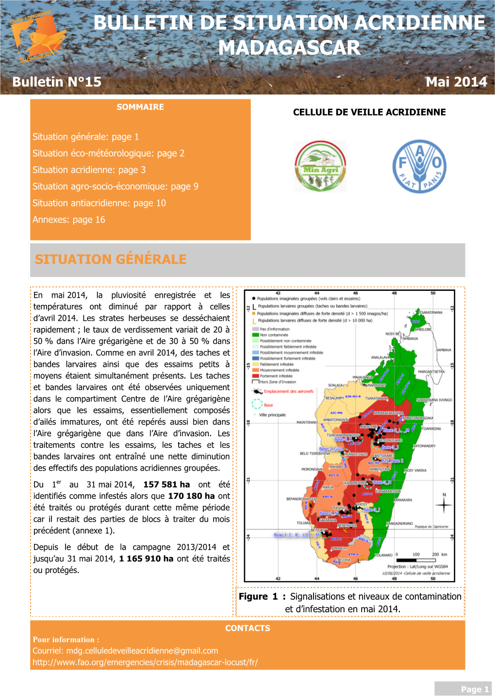 Bulletin De Situation Acridienne Madagascar