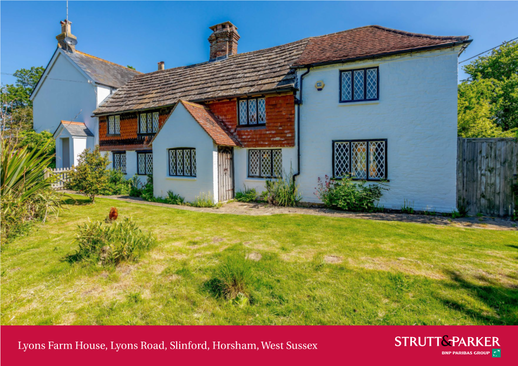 Lyons Farm House, Lyons Road, Slinford, Horsham, West Sussex