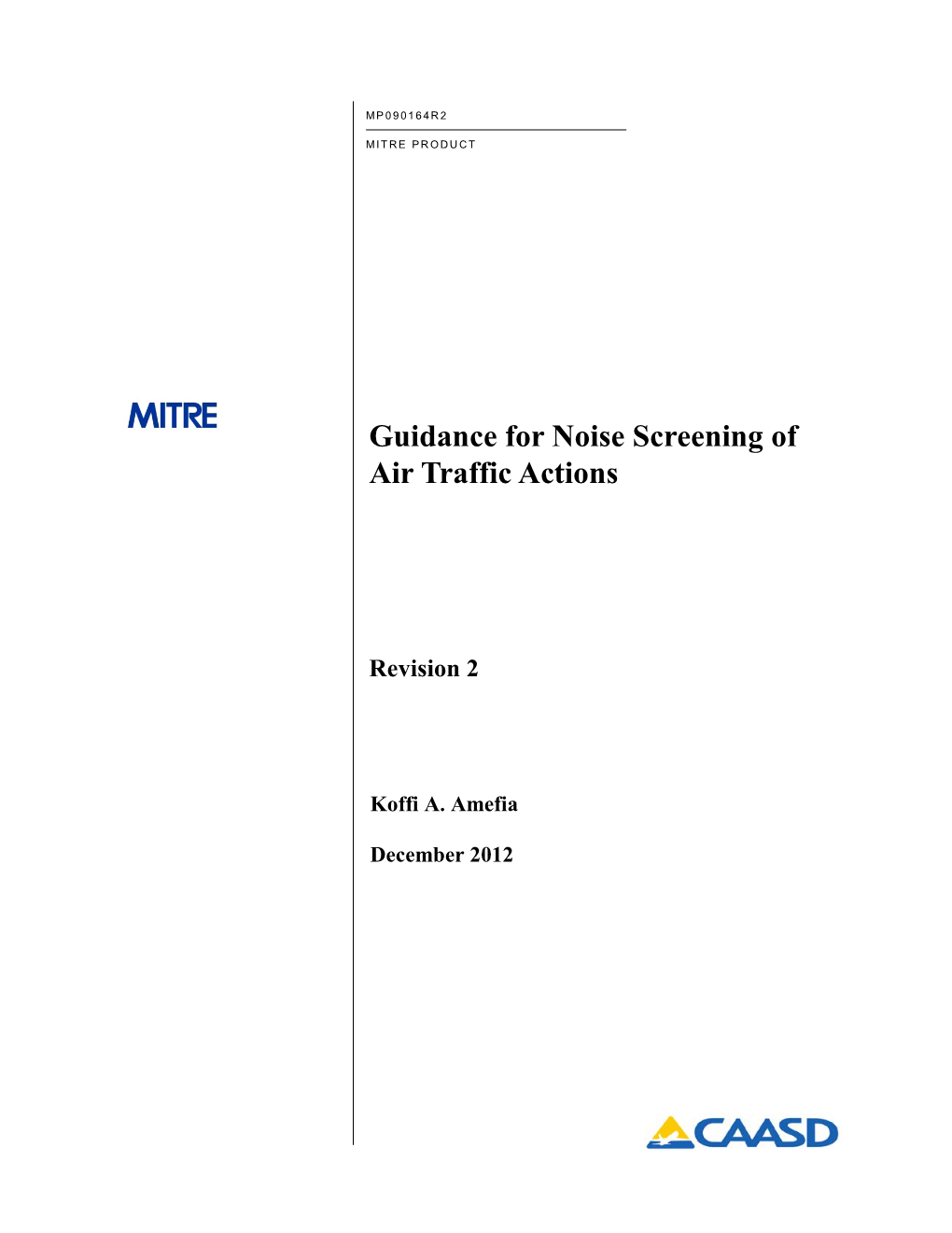 Guidance for Noise Screening of Air Traffic Actions