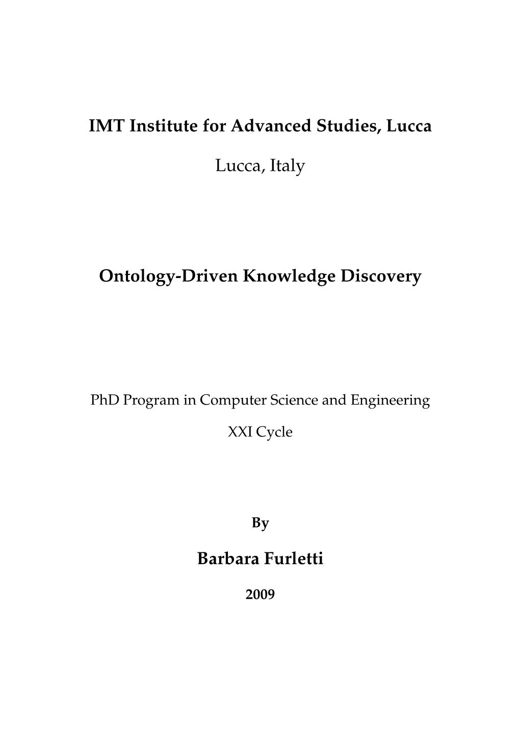 Ontology-Driven Knowledge Discovery