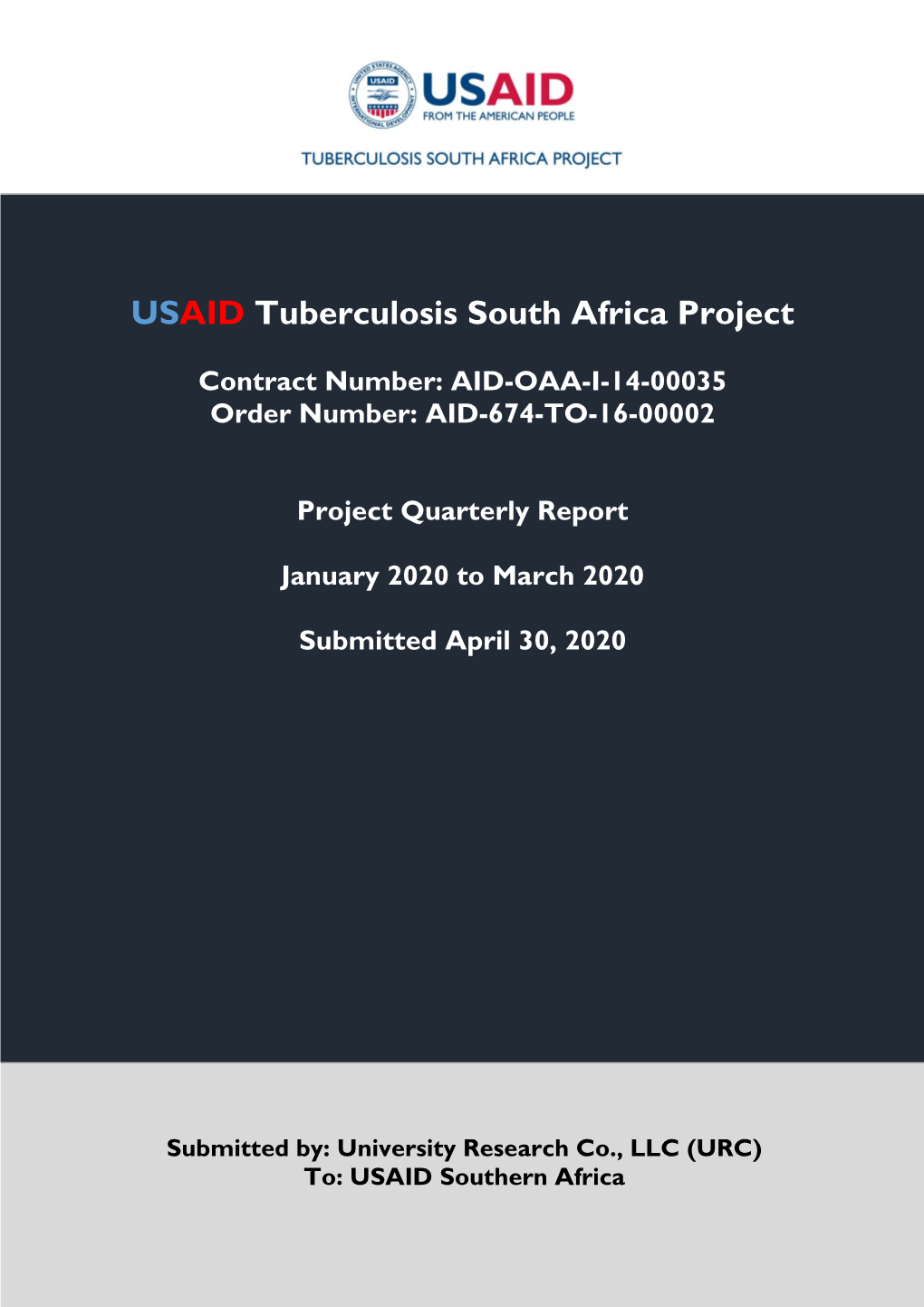 USAID Tuberculosis South Africa Project