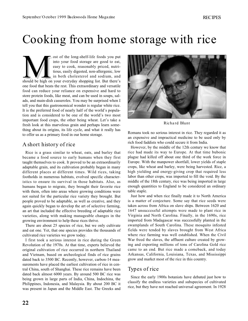Cooking from Home Storage with Rice…By Richard Blunt.Pdf