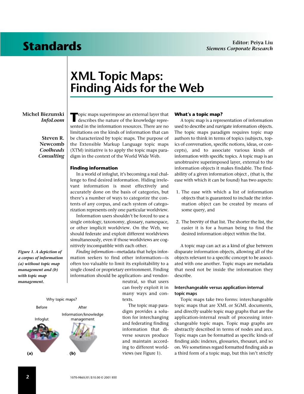 Standards XML Topic Maps: Finding Aids for The