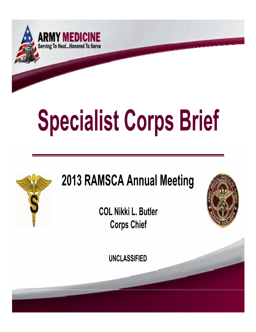 Specialist Corps Brief