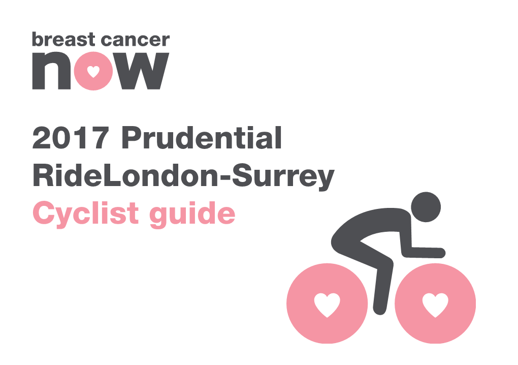 2017 Prudential Ridelondon-Surrey Cyclist Guide
