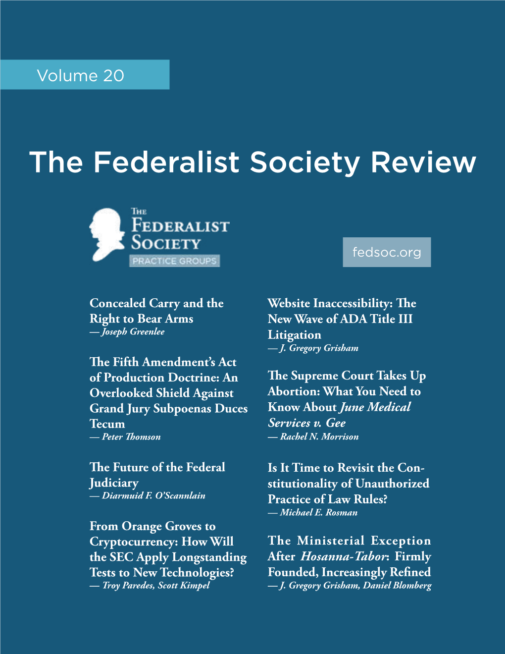 The Federalist Society Review