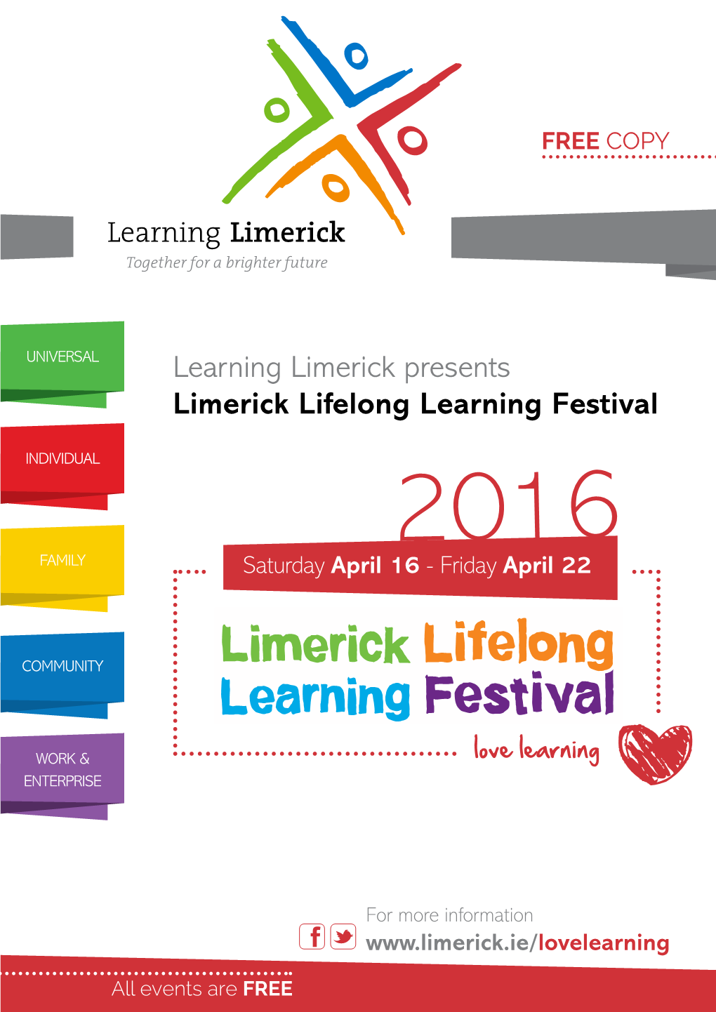 Learning Limerick Presents Limerick Lifelong Learning Festival