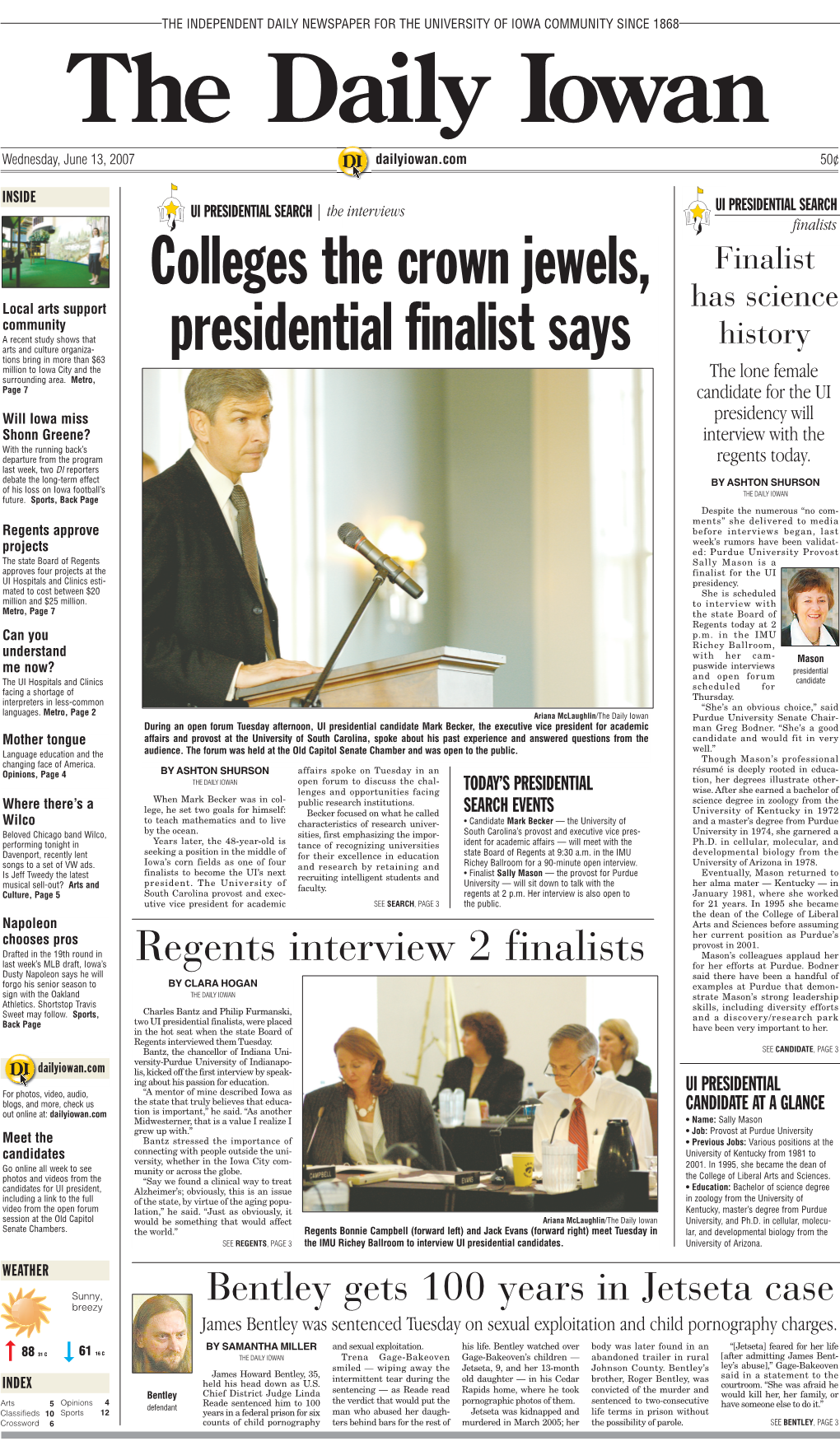 Daily Iowan: Archive