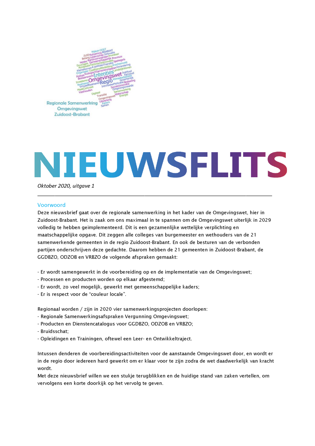 20-Wk41-I Nieuwsflits Samenwerking Omgevingswet Zuidoost-Brabant