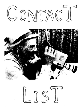 CONTACT LIST 0 Contact I Isfi W4s Compiled Fromthe- O; This 0 Last -April Video CoFerehce , The, Rdaa I 0 Lists, Receh't (~Cit Corres Ohdaehclg A-Rd Friends