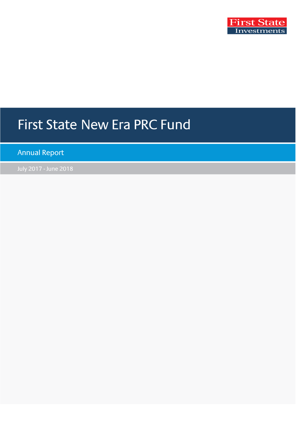 First State New Era PRC Fund