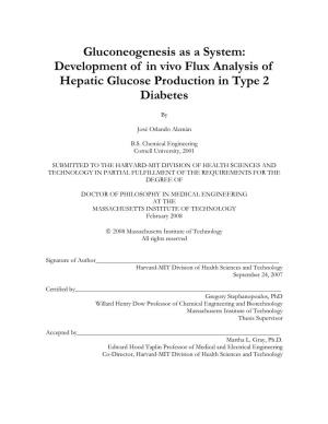 Development of in Vivo Flux Analysis of Hepatic Glucose Production in Type 2 Diabetes