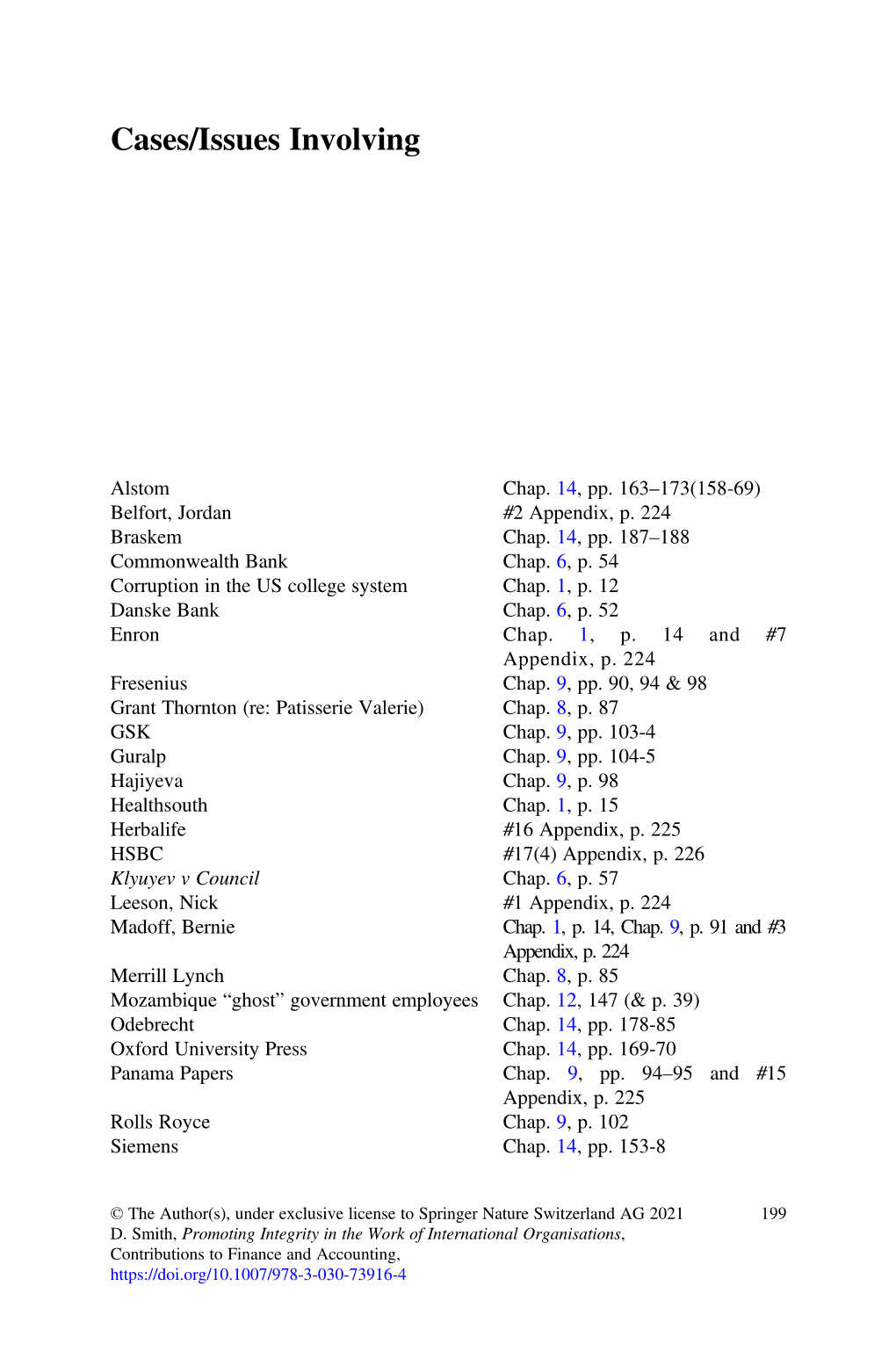 Cases/Issues Involving