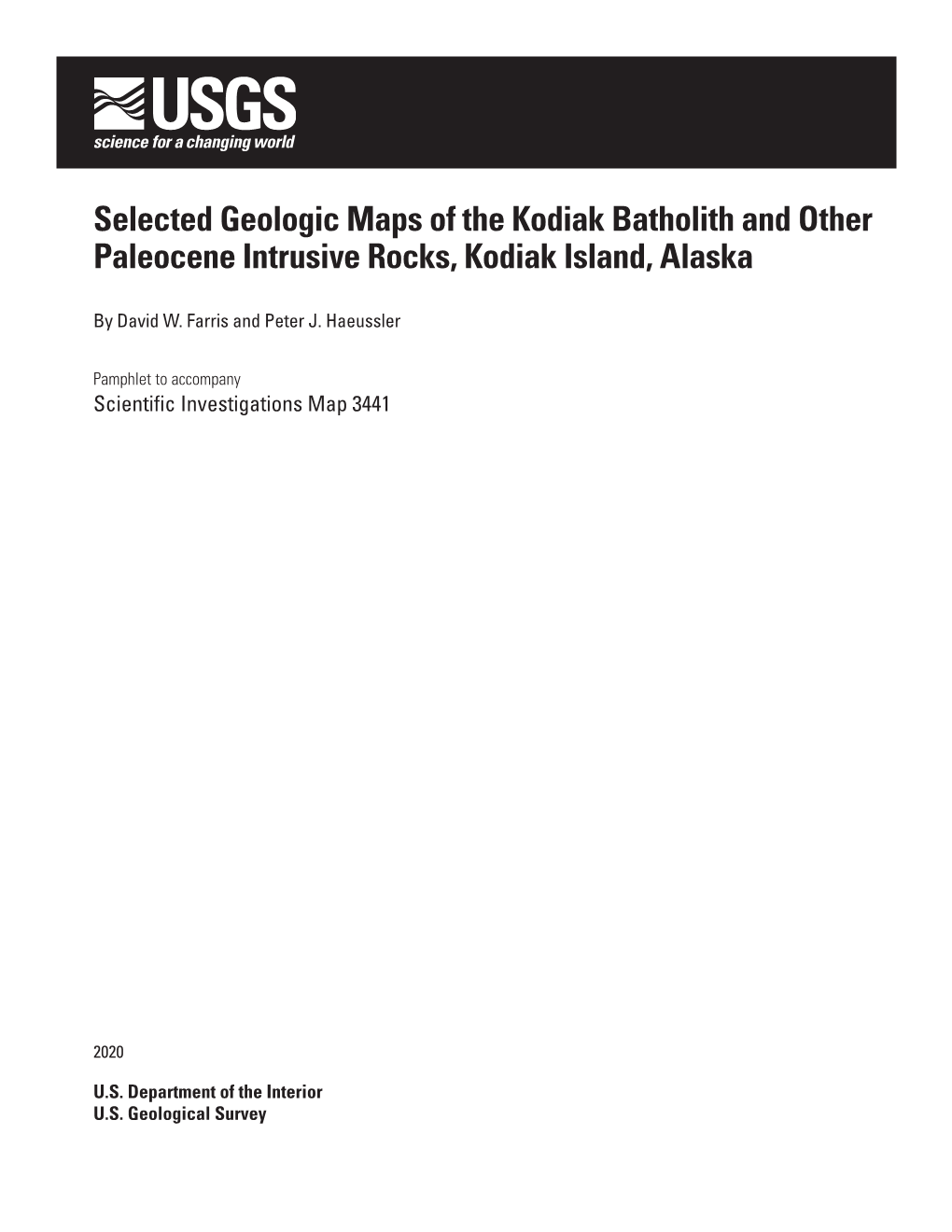 Selected Geologic Maps Of The Kodiak Batholith And Other Paleocene ...