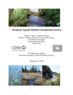 Northeast Aquatic Habitat Classification System
