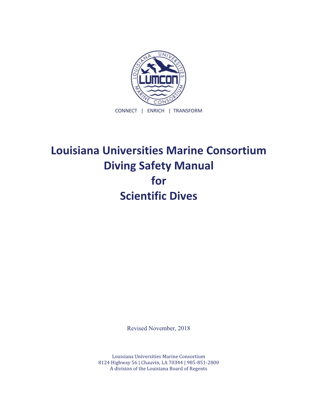 Scientific Diving Manual