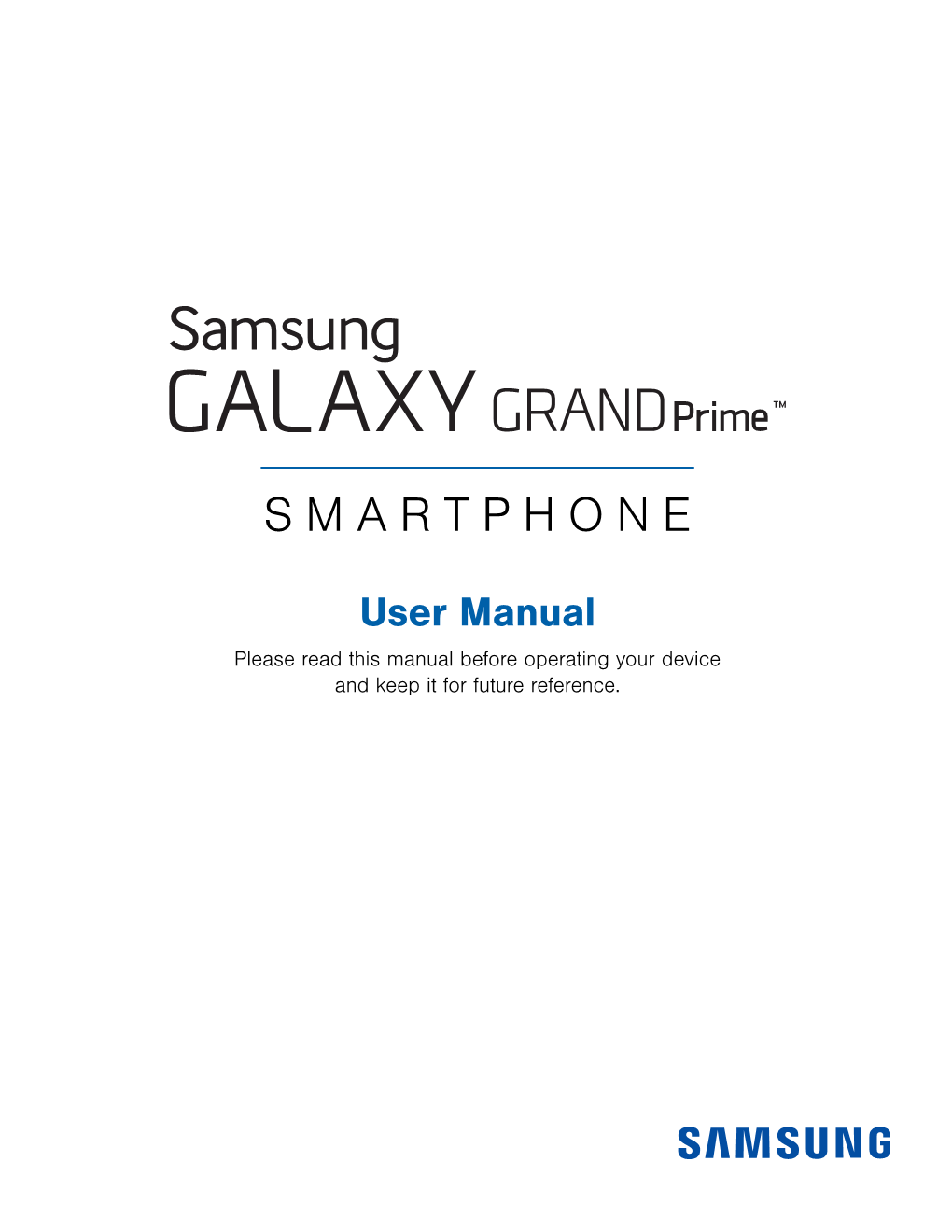 Samsung Galaxy Grand Prime G530AZ User Manual