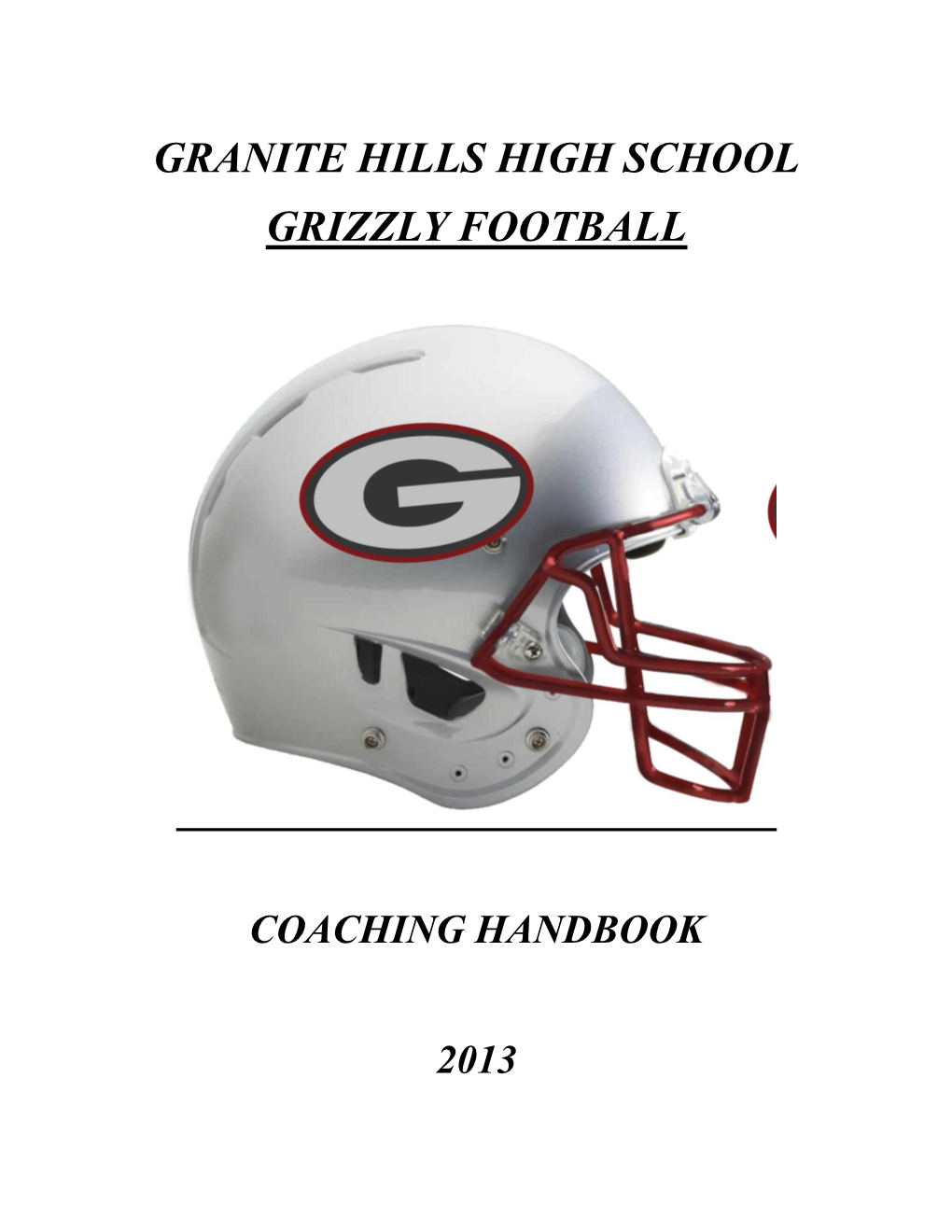 Granite Hills High School Grizzly Football - DocsLib 