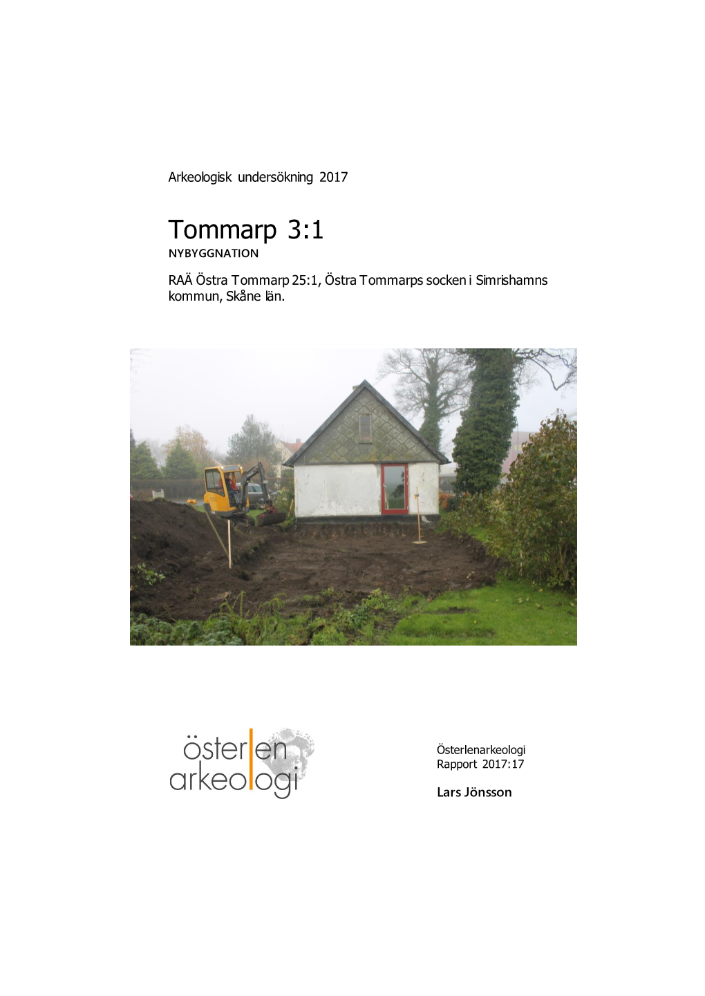 Rapport Tommarp 3:1 ÖA170016