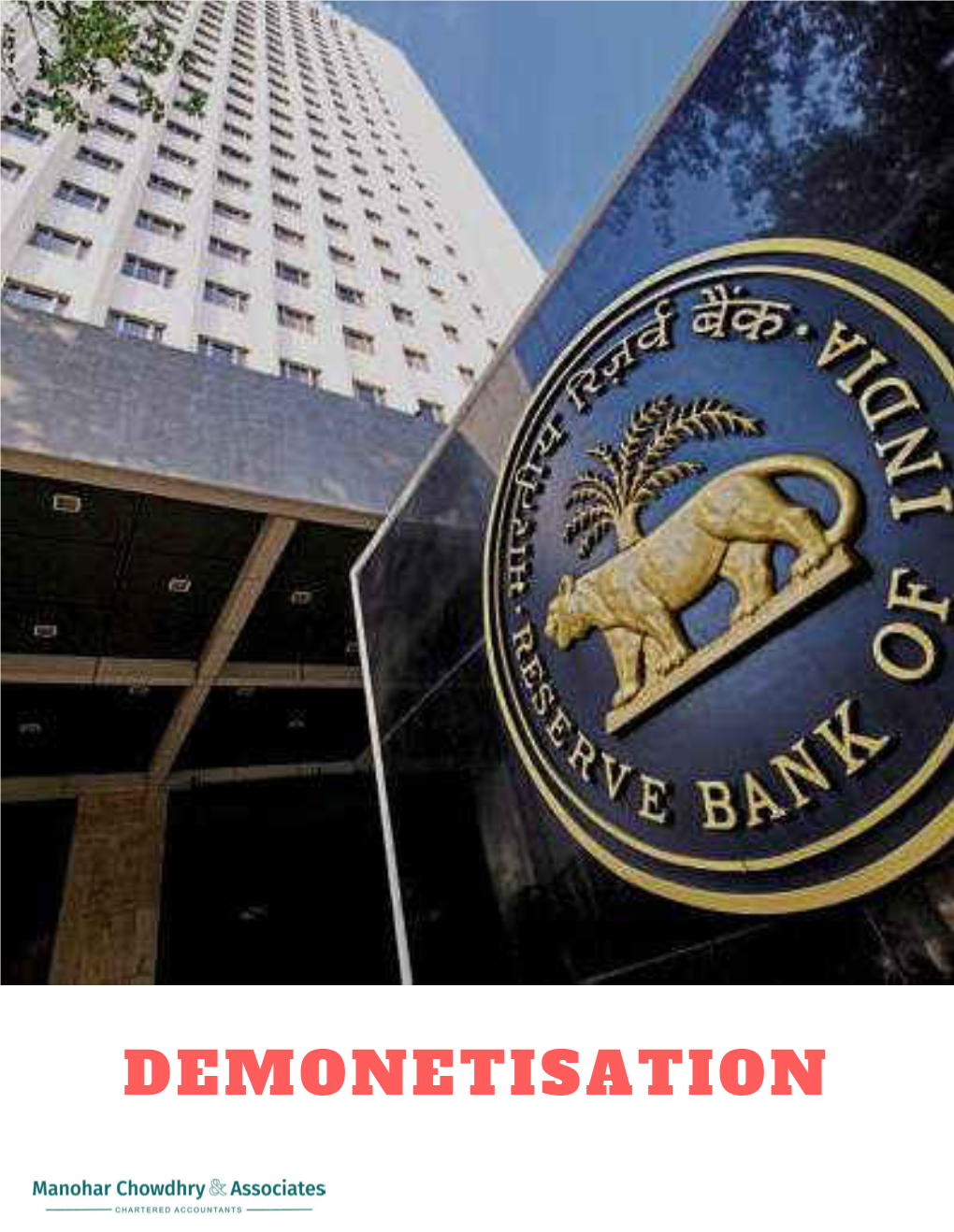 Demonetisation Foreword