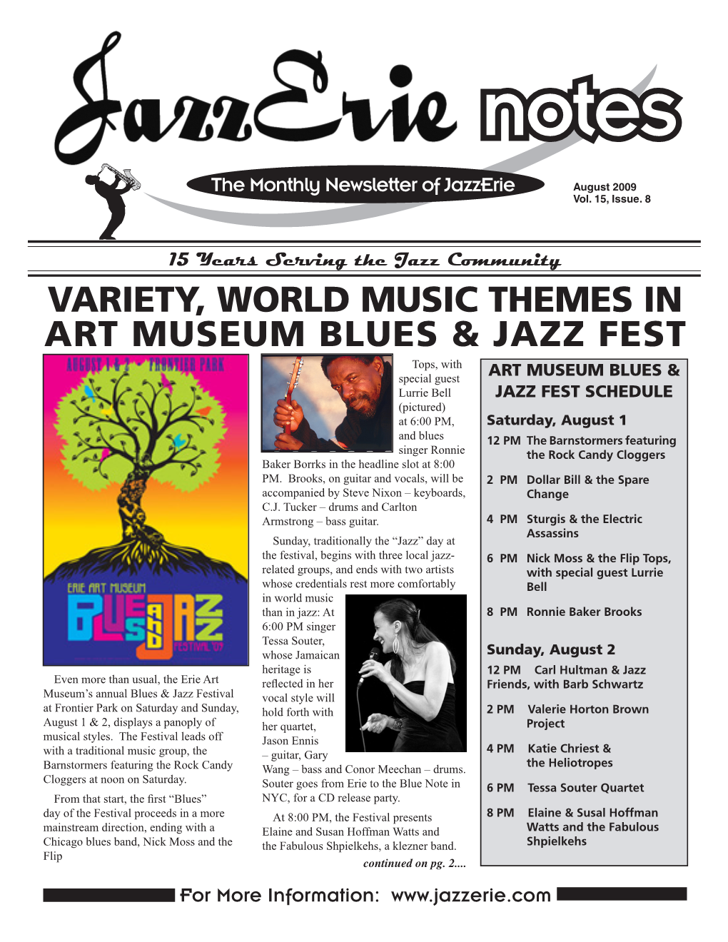Variety, World Music Themes in Art Museum Blues & Jazz